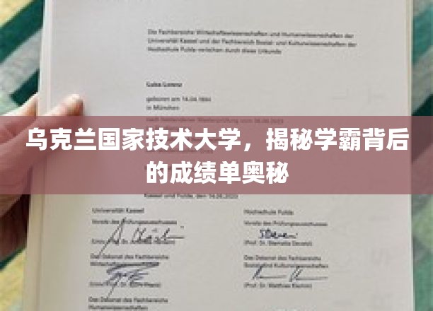 乌克兰学霸养成记，揭秘国家技术大学高分背后的秘密