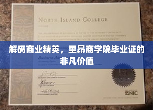 商业翘楚通行证，揭秘里昂商学院毕业证的无穷魅力