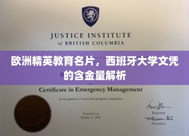 西班牙高等学府的荣耀名片，揭秘西大学位的价值与魅力