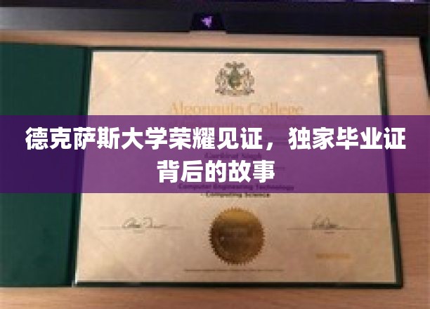 德克萨斯大学独门毕业证，揭秘荣耀背后的传奇故事