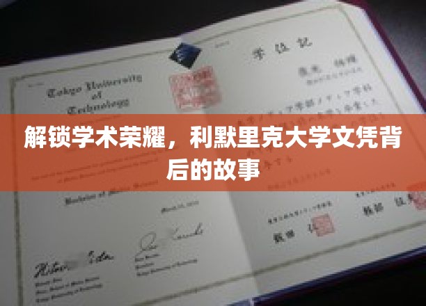 解锁学术荣耀，利默里克大学文凭背后的故事