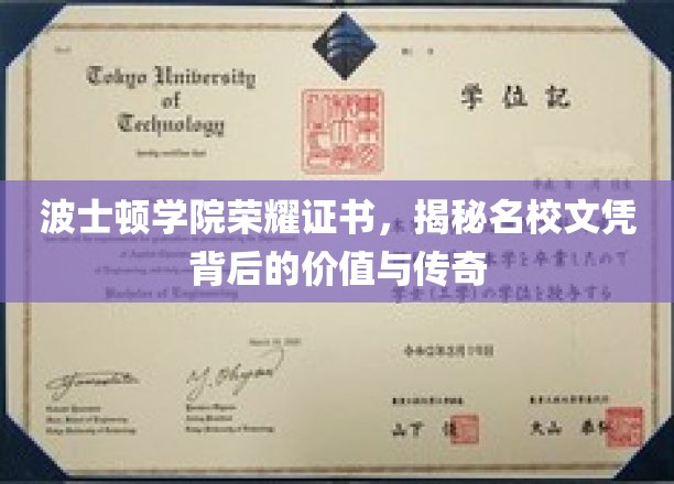 波士顿学院荣耀证书，揭秘名校文凭背后的价值与传奇