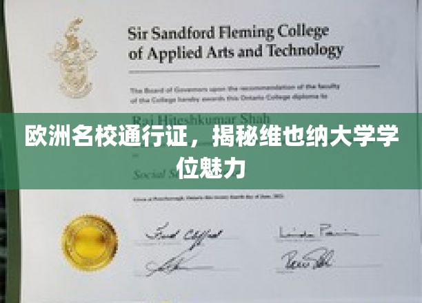 欧洲名校通行证，揭秘维也纳大学学位魅力