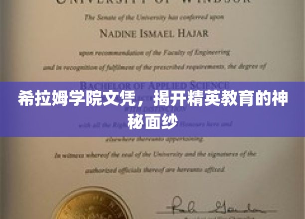 解码精英学府，希拉姆学院文凭背后的教育秘密