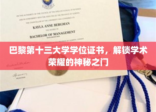 巴黎第十三大学学位证书，开启学术荣耀的神秘之门