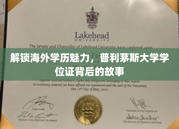 探寻普利茅斯大学学位证的海外传奇之旅
