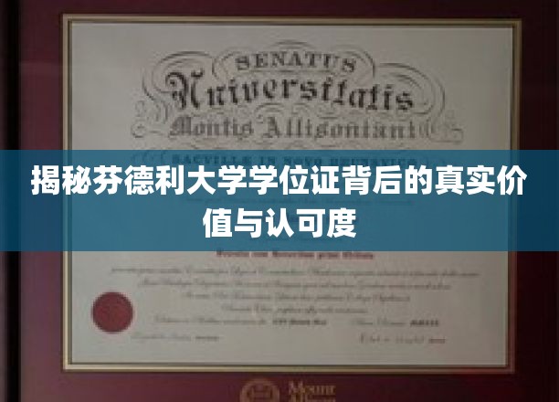 揭秘芬德利大学学位证背后的真实价值与认可度