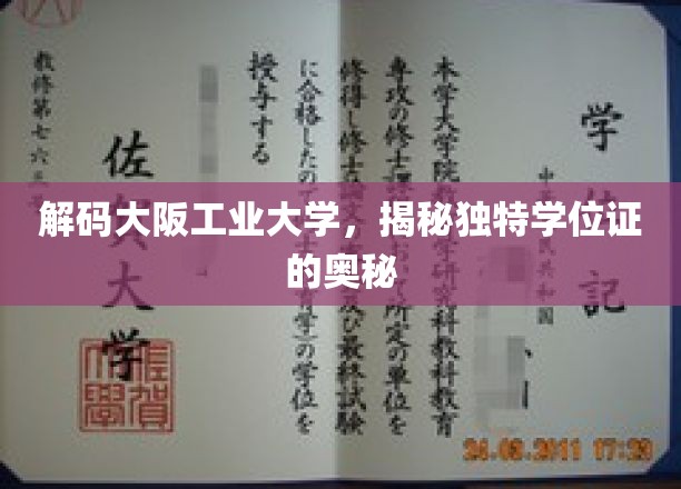 揭开大阪工业大学神秘学位证背后的故事