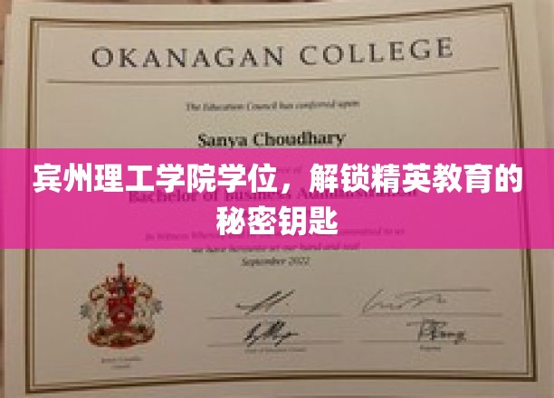 宾州理工学院学位，开启精英教育之门的关键钥匙