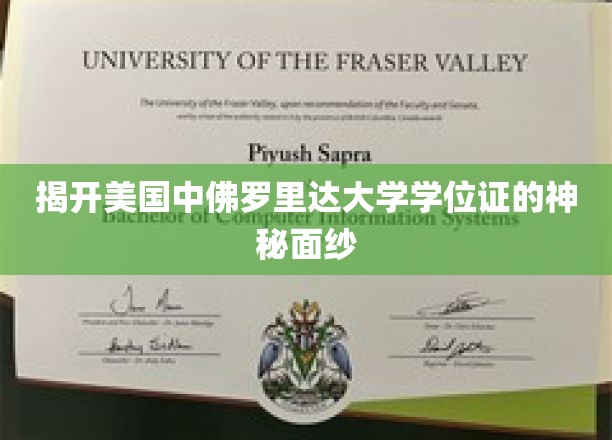 揭开美国中佛罗里达大学学位证的神秘面纱