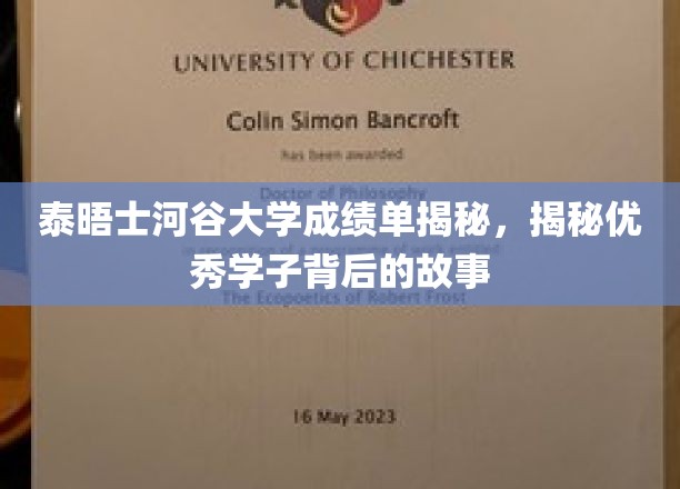 泰晤士河谷大学成绩单揭秘，揭秘优秀学子背后的故事