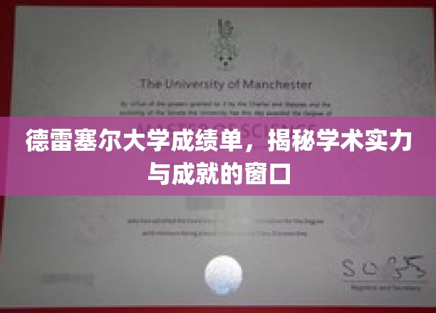 德雷塞尔大学成绩单，窥见学术成就与实力的秘密之门