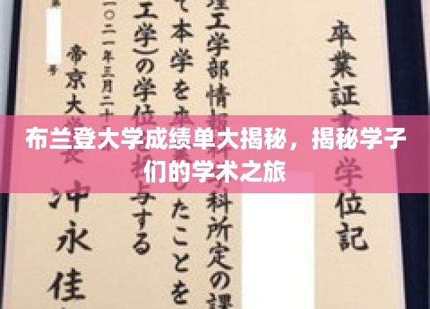 探寻布兰登大学学子成绩单背后的学术传奇