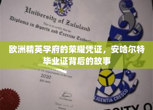 欧洲顶尖学府的荣耀印记，揭秘安哈尔特大学文凭背后的传奇历程