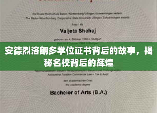 安德烈洛朗多学位证书背后的故事，揭秘名校背后的辉煌