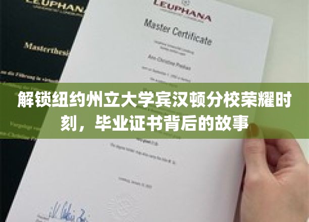解锁纽约州立大学宾汉顿分校荣耀时刻，毕业证书背后的故事