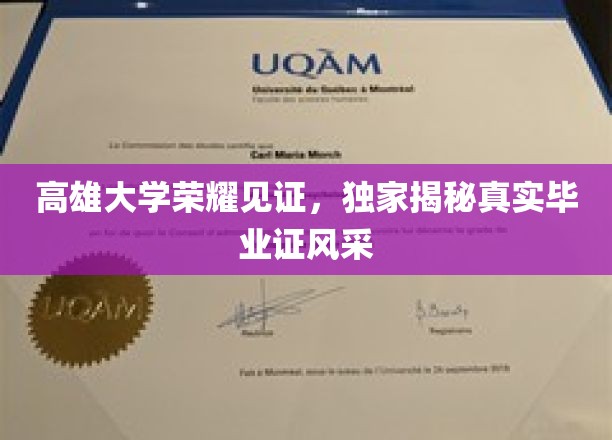 高雄大学独家展示，毕业证书背后的荣耀瞬间