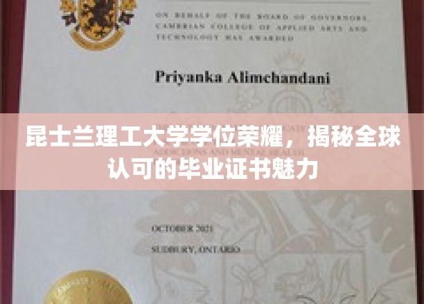 昆士兰理工荣耀学位，探索国际认可证书的非凡魅力