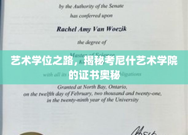 艺术学位之旅，揭秘考尼什艺术学院的证书奥秘