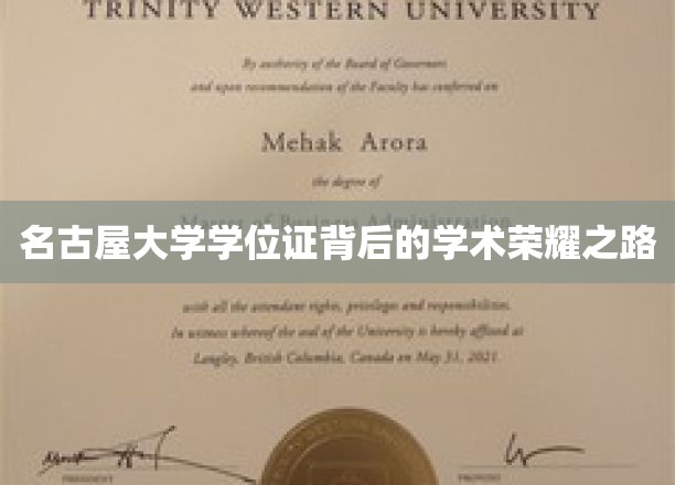名古屋大学荣耀足迹，揭秘学位证背后的学术辉煌
