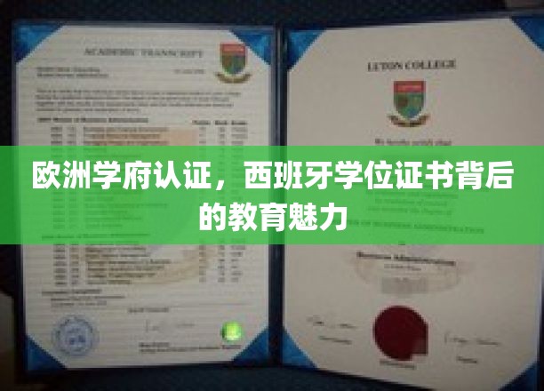 欧洲学府认证，西班牙学位证书背后的教育魅力