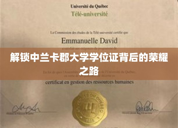 探寻中兰卡郡大学学位证背后的辉煌历程