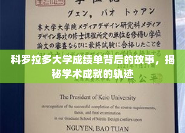 科罗拉多大学成绩单背后的故事：探寻学术成就的轨迹