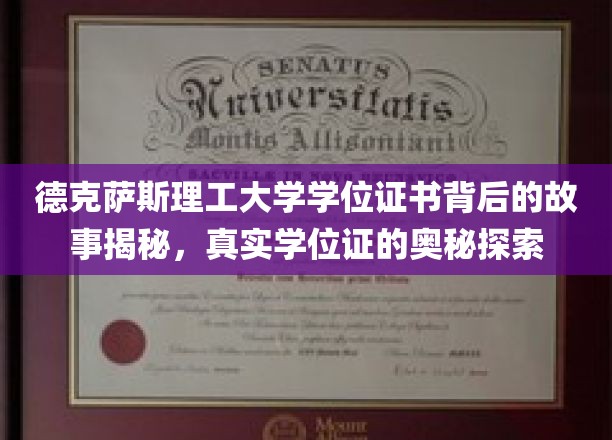德克萨斯理工学位证之谜，揭开证书背后的非凡传奇