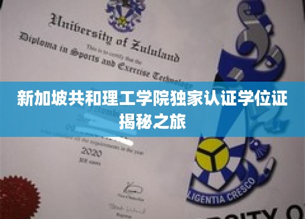 解码新加坡共和理工学院，独家学位证背后的故事