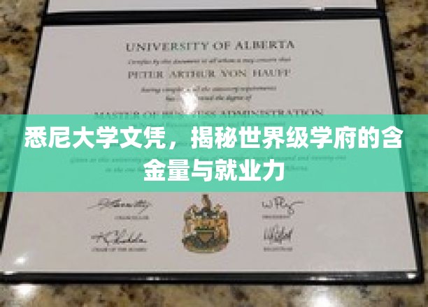 悉尼大学文凭，揭秘世界级学府的含金量与就业力