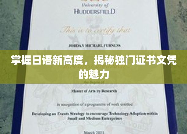 解锁日语巅峰，一探独家文凭证书的神秘力量
