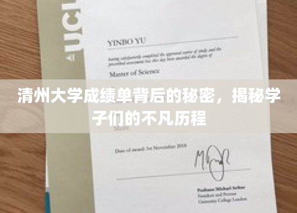 清州大学成绩单背后的秘密，揭秘学子们的不凡历程