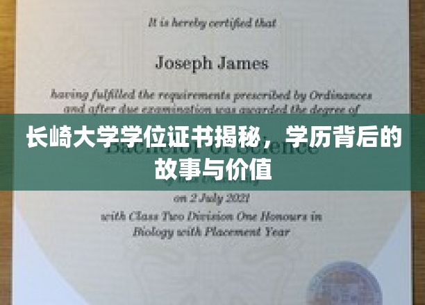 解码长崎大学学位，探寻学历背后的传奇与价值