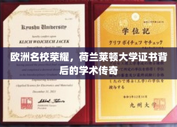 欧洲名校荣耀，荷兰莱顿大学证书背后的学术传奇