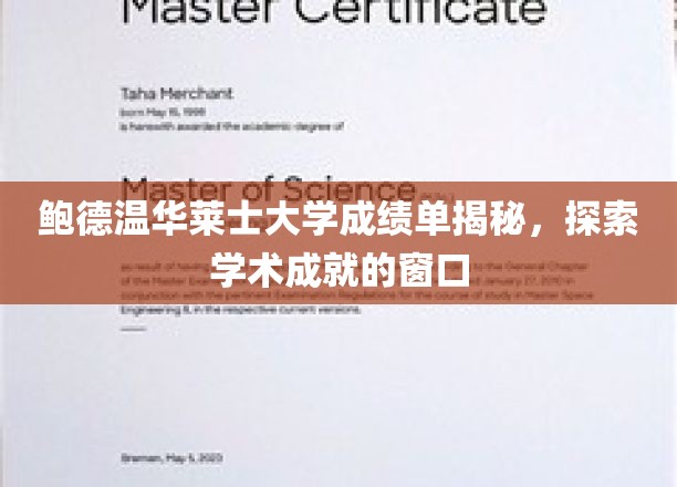 揭开鲍德温华莱士大学成绩单的秘密，窥见卓越学术成就的奥秘
