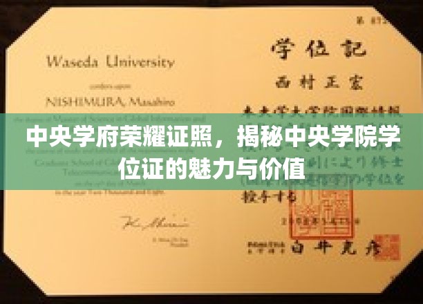 中央学府荣耀凭证，探秘学位证的非凡魅力与深远价值