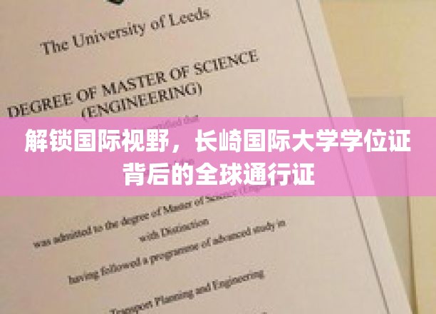 跨国通行，长崎国际大学学位证开启全球大门