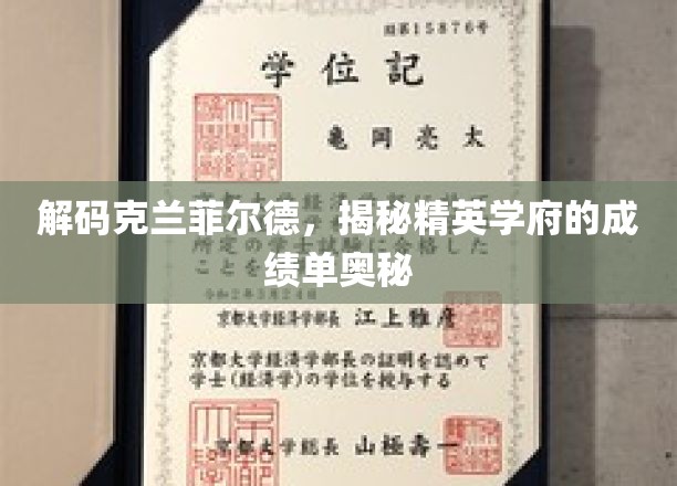 克兰菲尔德精英学府，探秘卓越成绩背后的秘密力量