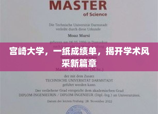 宫崎大学成绩单映照，开启学术新颜，谱写学术辉煌新纪元