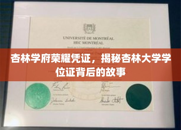 杏林荣耀凭证揭秘，杏林大学学位证背后的传奇历程