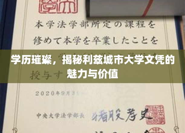 闪耀学历之选，利兹城市大学文凭的非凡魅力与无限潜力