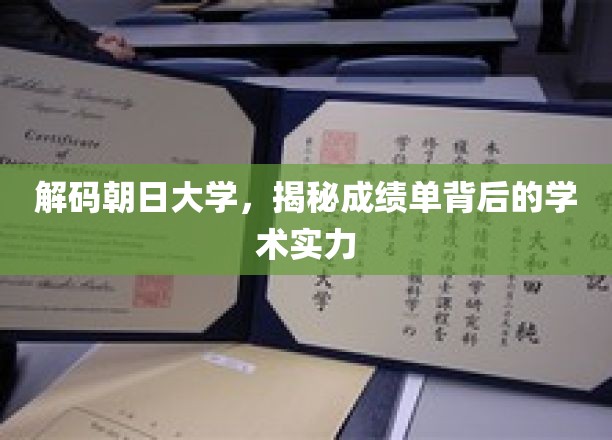 解码朝日大学，揭秘成绩单背后的学术实力