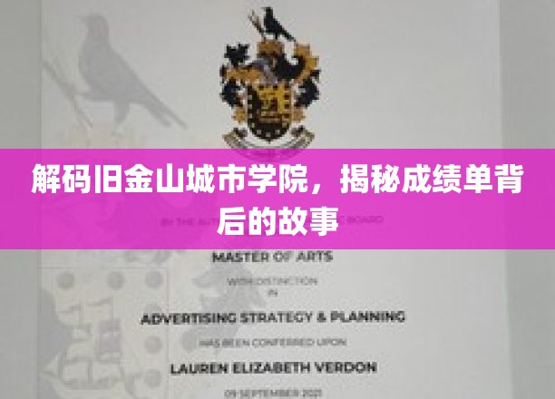 探寻旧金山城市学院，成绩单背后的独特篇章