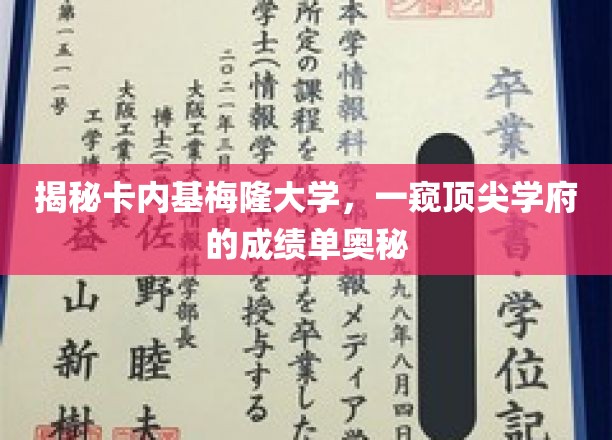 探寻卡内基梅隆大学卓越背后的学术密码