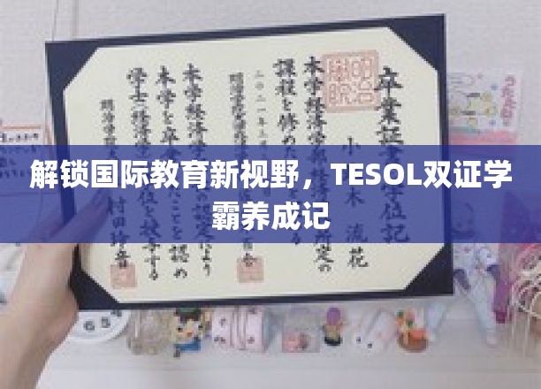 跨国教育之门，TESOL双证精英之路揭秘记