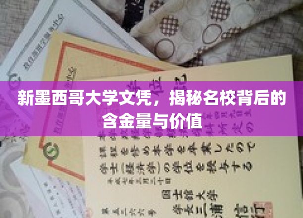 新墨西哥大学文凭，揭秘名校背后的含金量与价值