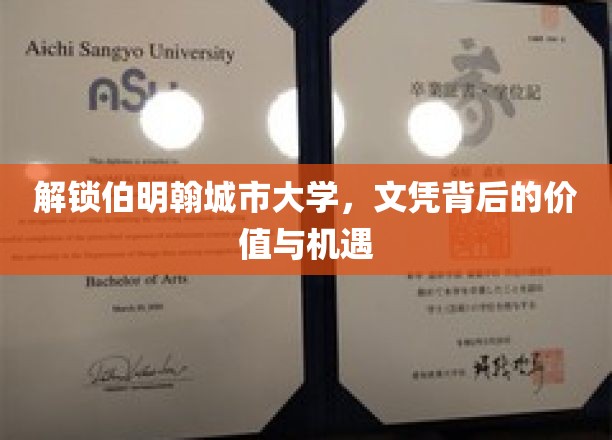 伯明翰城市大学文凭，探索无限价值与未来机遇