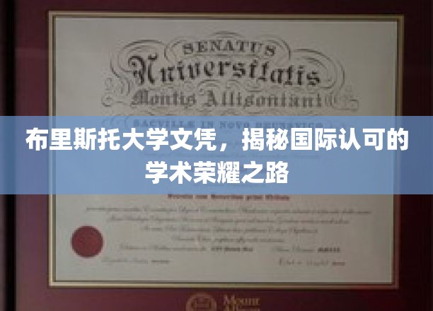 追寻国际学术殿堂，布里斯托大学文凭背后的荣耀历程
