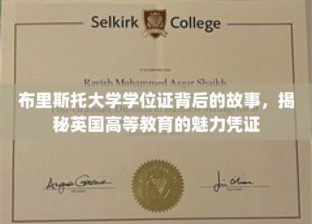 布里斯托大学学位证背后的故事，揭秘英国高等教育的魅力凭证