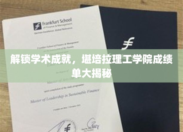 解锁学术成就，堪培拉理工学院成绩单大揭秘